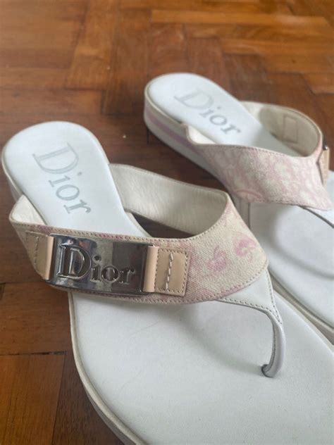 christian dior flip flops|christian dior sandals outfit.